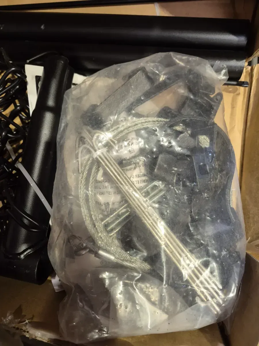 24-72 in. W x 70 in. H Expandable Square Corner Black Powder Coated Galvanized Steel Gate Frame for Chain Link Fence Kit - image 5