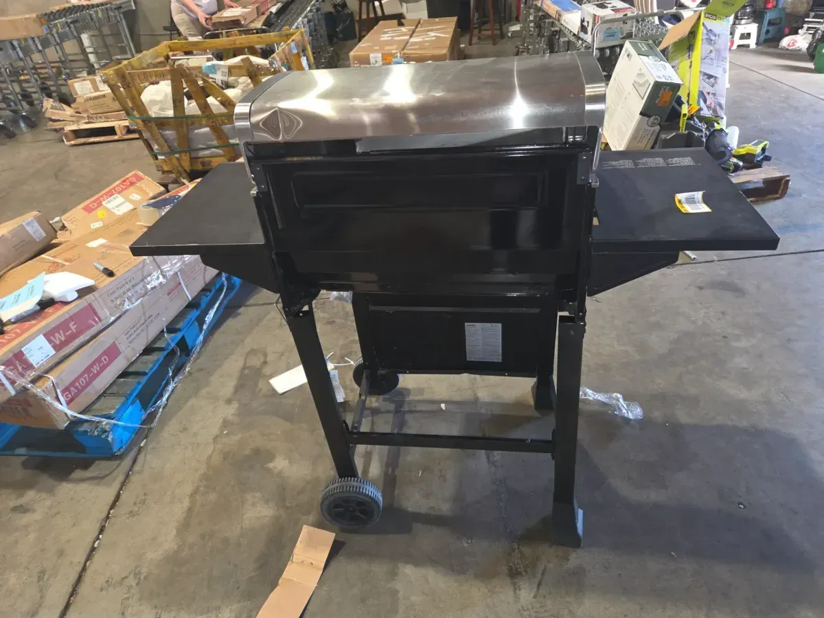 4-Burner Propane Gas Grill in Black with Stainless Steel Main Lid - image 8