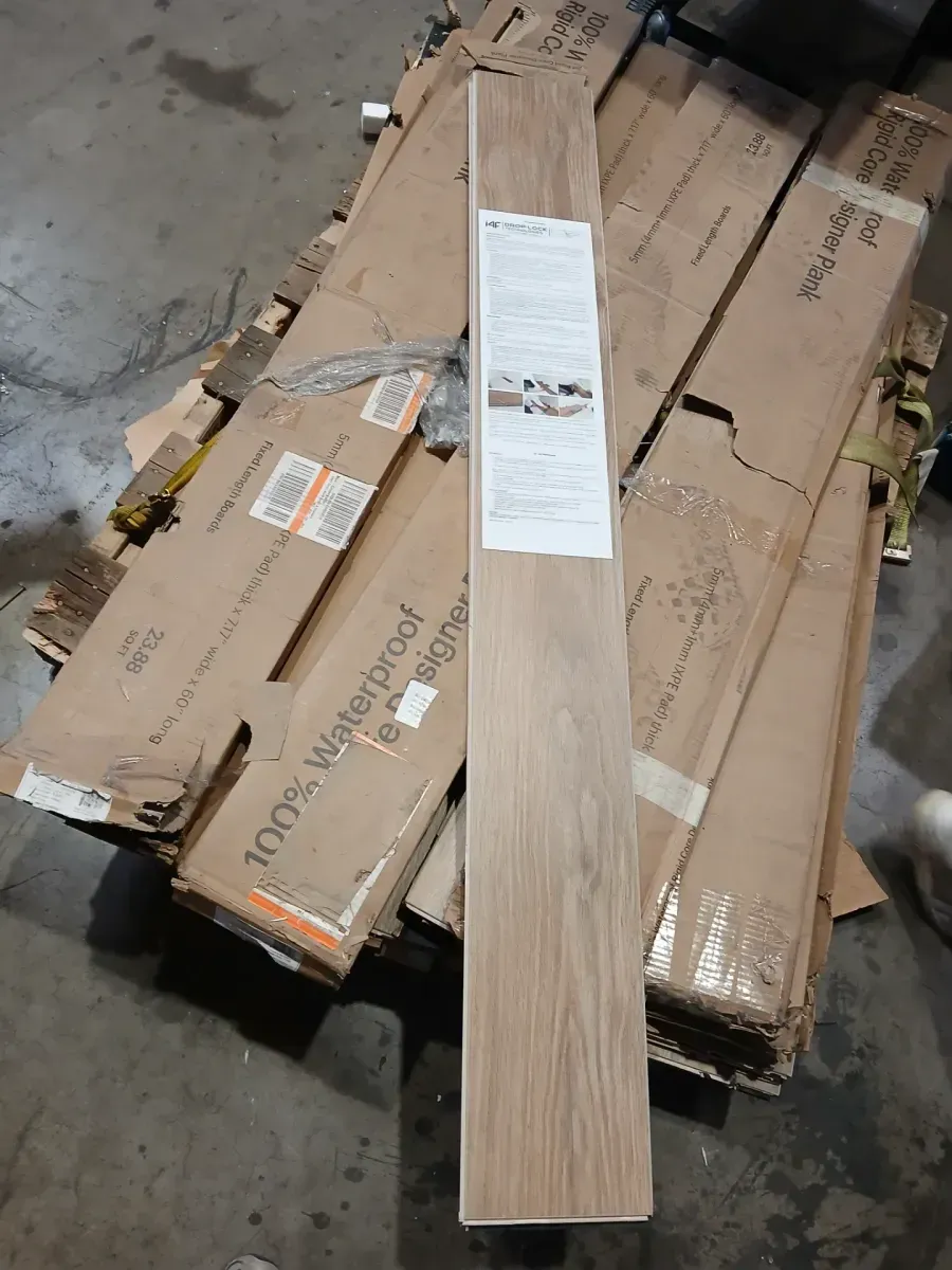 *** Case of 14 (334.6  sq. ft./case)*** French Oak Dorris 20 MIL 7.2 in. x 60 in. Click Lock Waterproof Luxury Vinyl Plank Flooring (23.9 sq. ft./case) - image 2