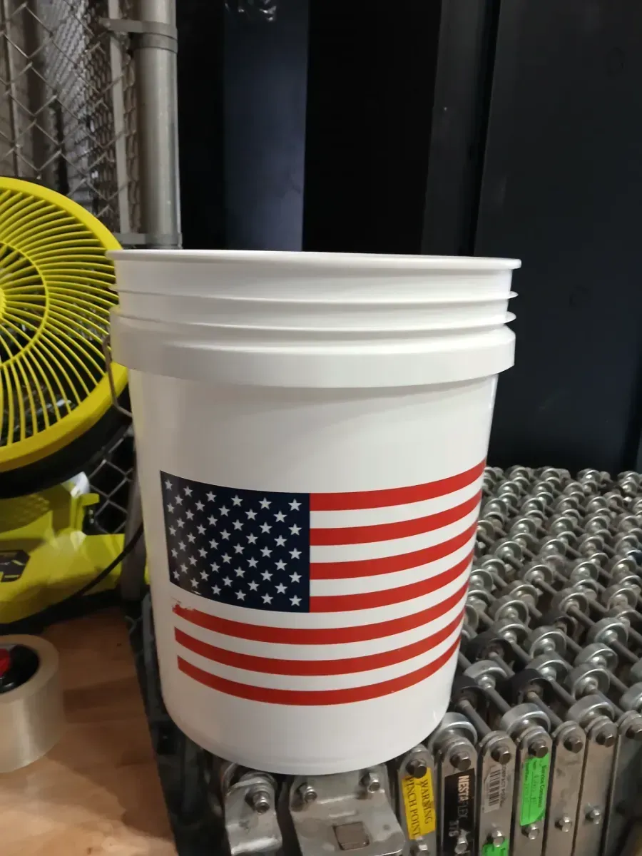 *** Pack of 5 *** United Solutions 5-gallon BPA-Free Food-Grade Plastic White General bucket - image 2