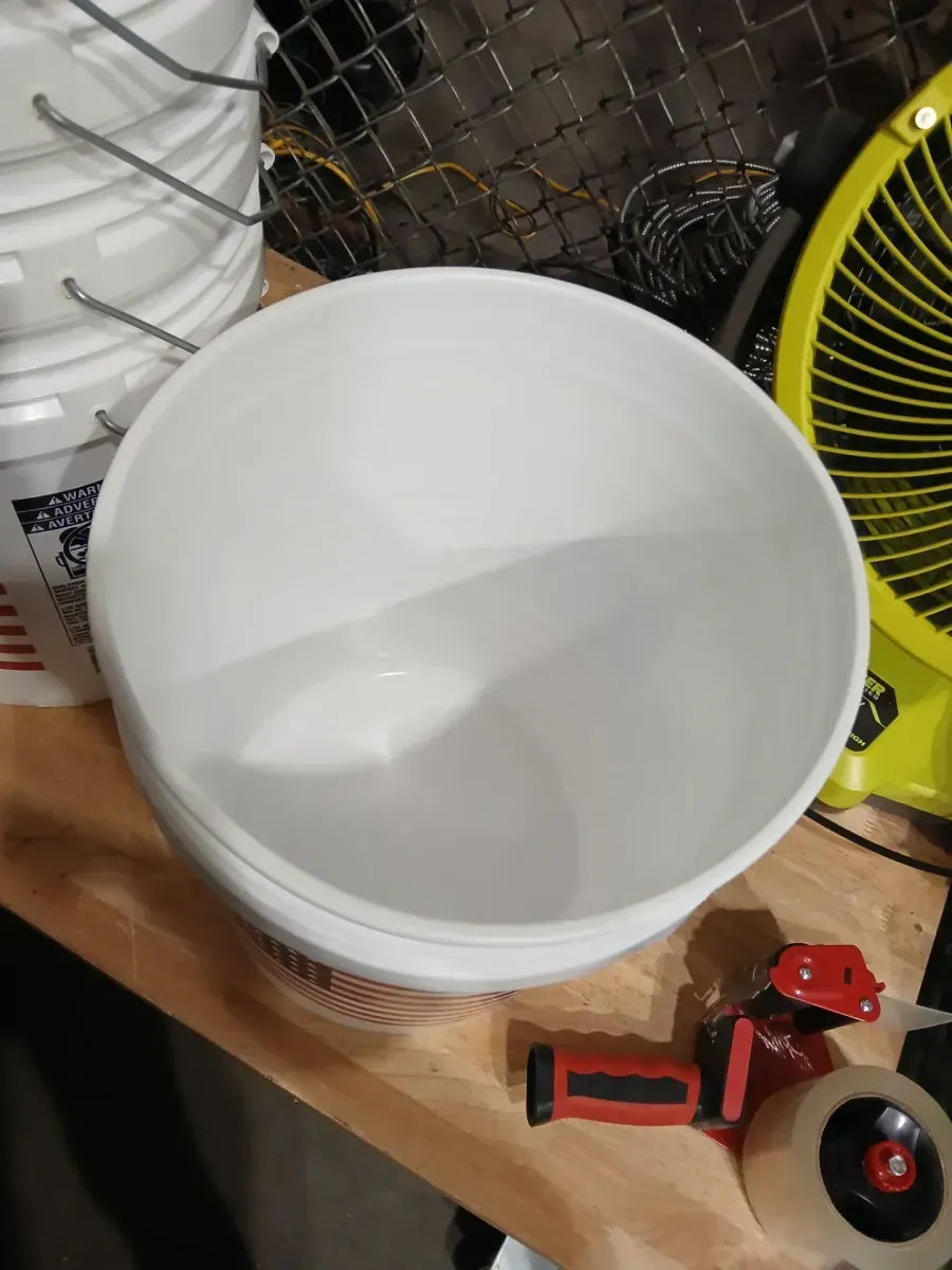 *** Pack of 5 *** United Solutions 5-gallon BPA-Free Food-Grade Plastic White General bucket - image 2