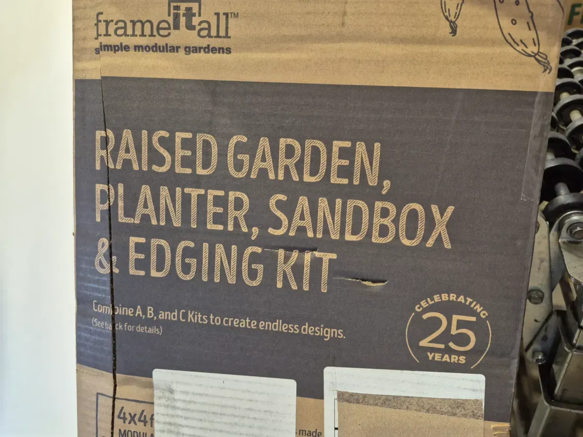 One Inch Series 4 ft. x 8 ft. x 11 in. Weathered Wood Composite Raised Garden Bed - image 3