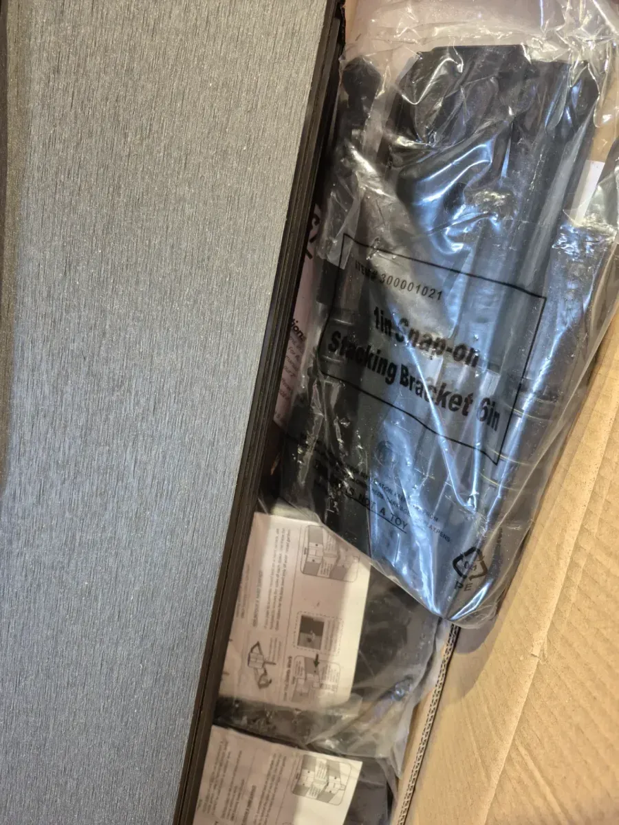 One Inch Series 4 ft. x 8 ft. x 11 in. Weathered Wood Composite Raised Garden Bed - image 5