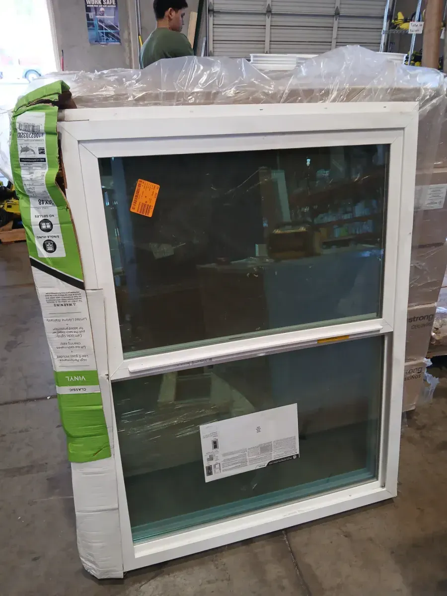 Ply Gem 35.5 in. x 47.5 in. Classic Series White Vinyl Insulated Single Hung Window with HPSC Glass, Screen Included Questions  - image 4