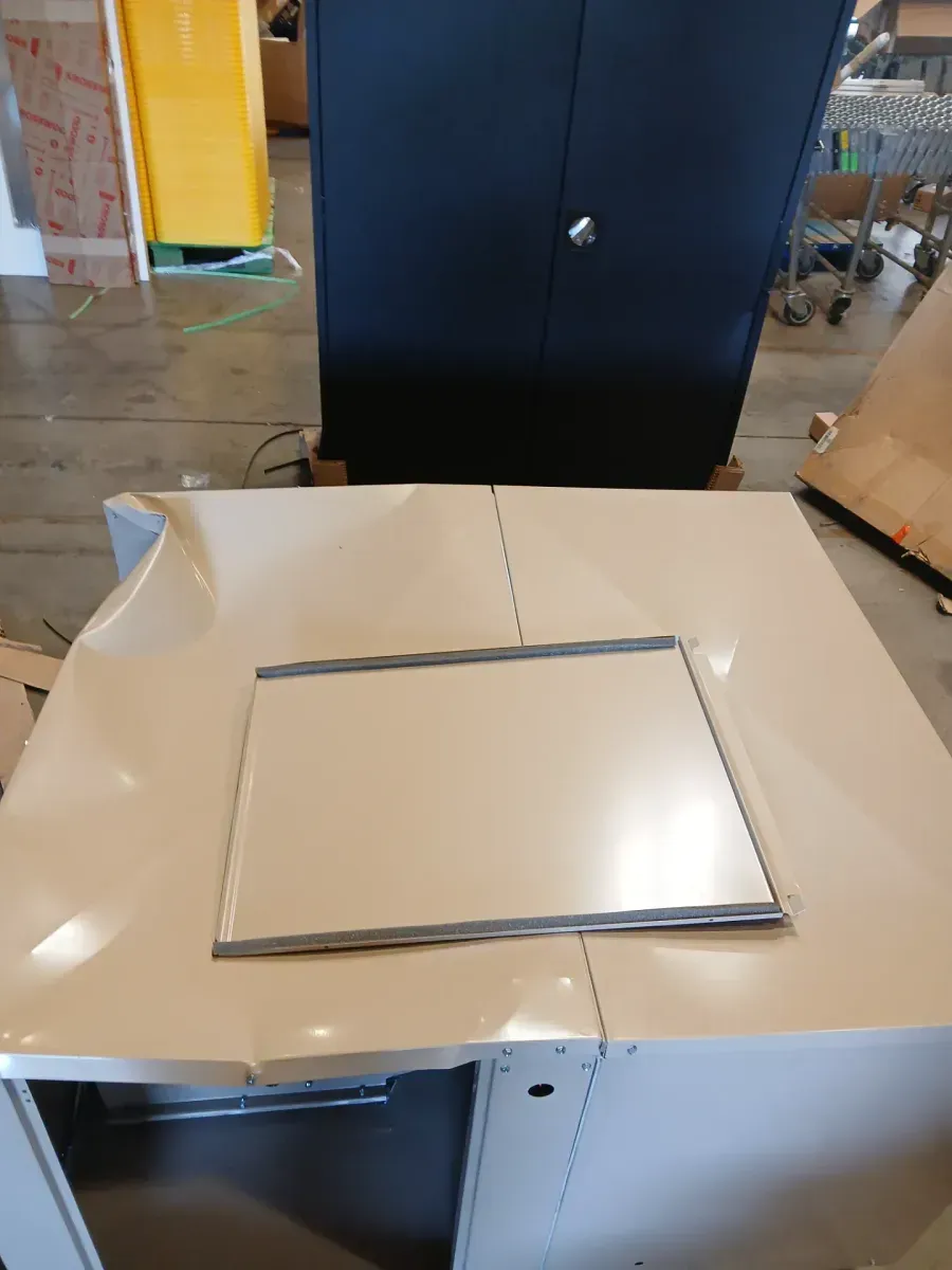 *** has major dents ***5000 CFM 2-Speed Down-Draft Roof 12 in. Media Evaporative Cooler for 1650 sq. ft. (Motor Not Included) - image 3