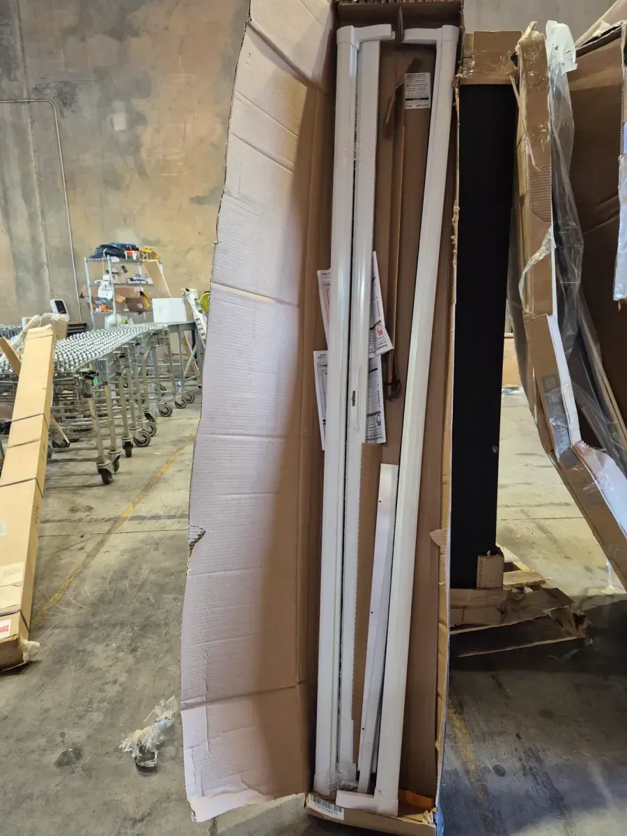 36 in. x 78 in. LuminAire White for Single Entry Door 32 in.-36 in. Universal Handed Aluminum Retractable Screen Door - image 3