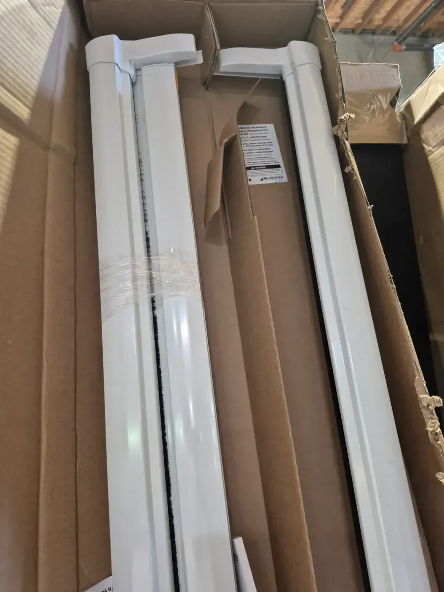 36 in. x 78 in. LuminAire White for Single Entry Door 32 in.-36 in. Universal Handed Aluminum Retractable Screen Door - image 4