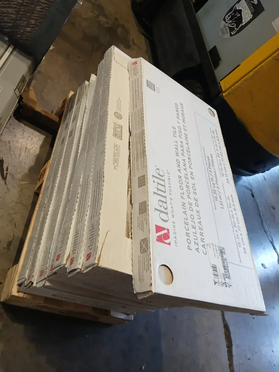 *** Case of 8 (130.8 sq. ft./Case)***  St. Clamont Ivory Marble 15 in. x 30 in. Glazed Porcelain Floor and Wall Tile (16.35 sq. ft./Case) - image 2