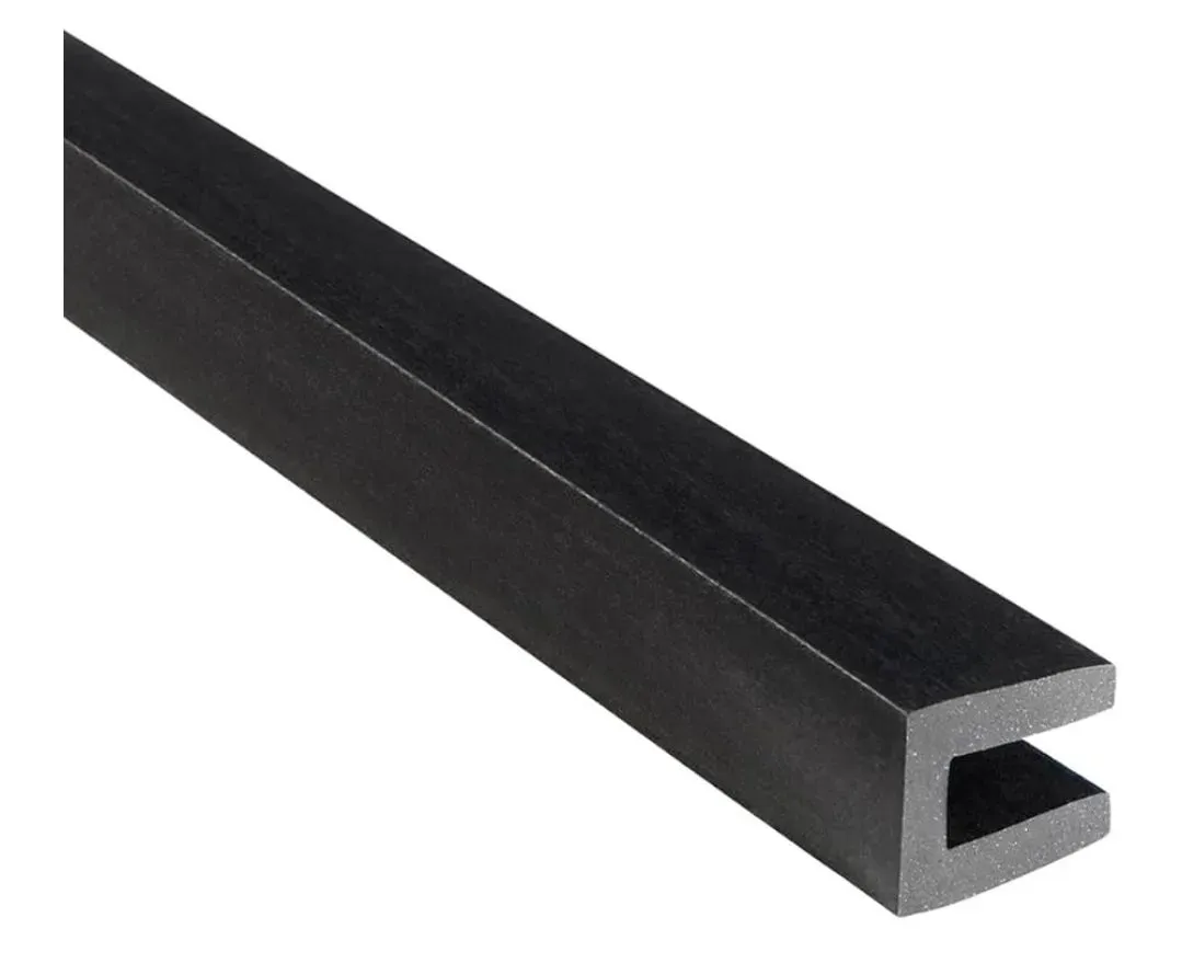 *** Pack of 6 *** TRIM-LOK Rubber Edge Trim, Fits 1/8-Inch Edge, 5/16-Inch Leg Length, 25-Foot Length, Flexible Neoprene, Pre-Glued for Easy Installation, Black Finish, Plywood, Glass, and Sheet Metal Edge Protector - image 1