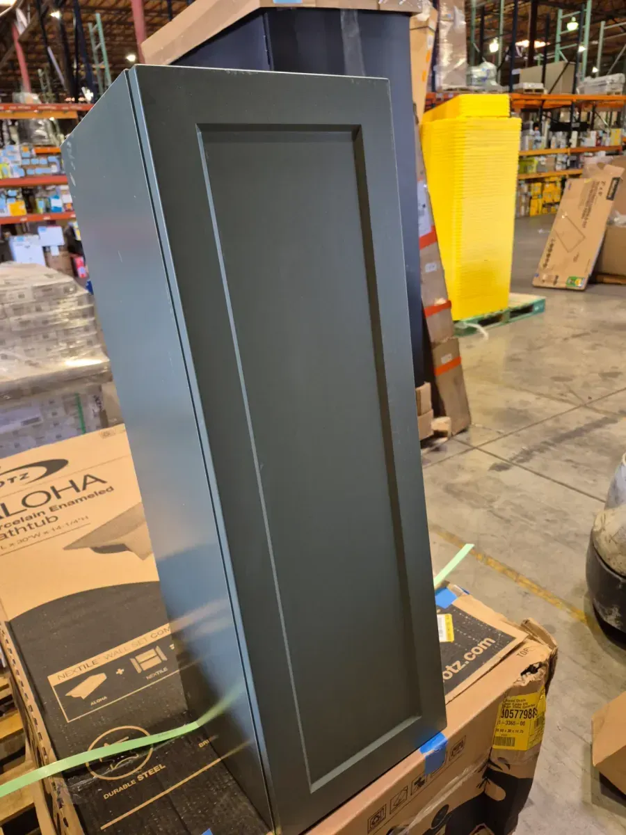 Hampton Bay Designer Series Melvern 12 in. W x 12 in. D x 36 in. H Assembled Shaker Wall Kitchen Cabinet in Forest - image 2