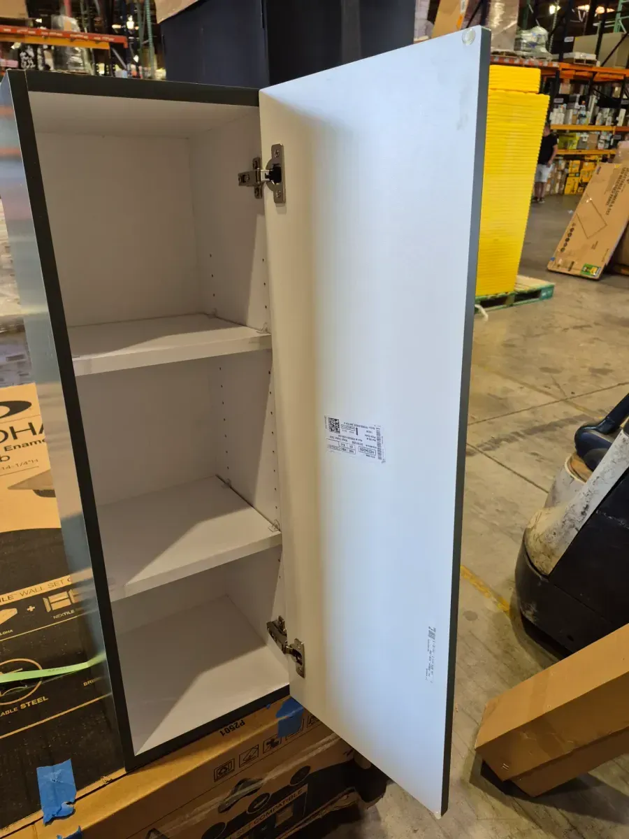 Hampton Bay Designer Series Melvern 12 in. W x 12 in. D x 36 in. H Assembled Shaker Wall Kitchen Cabinet in Forest - image 3