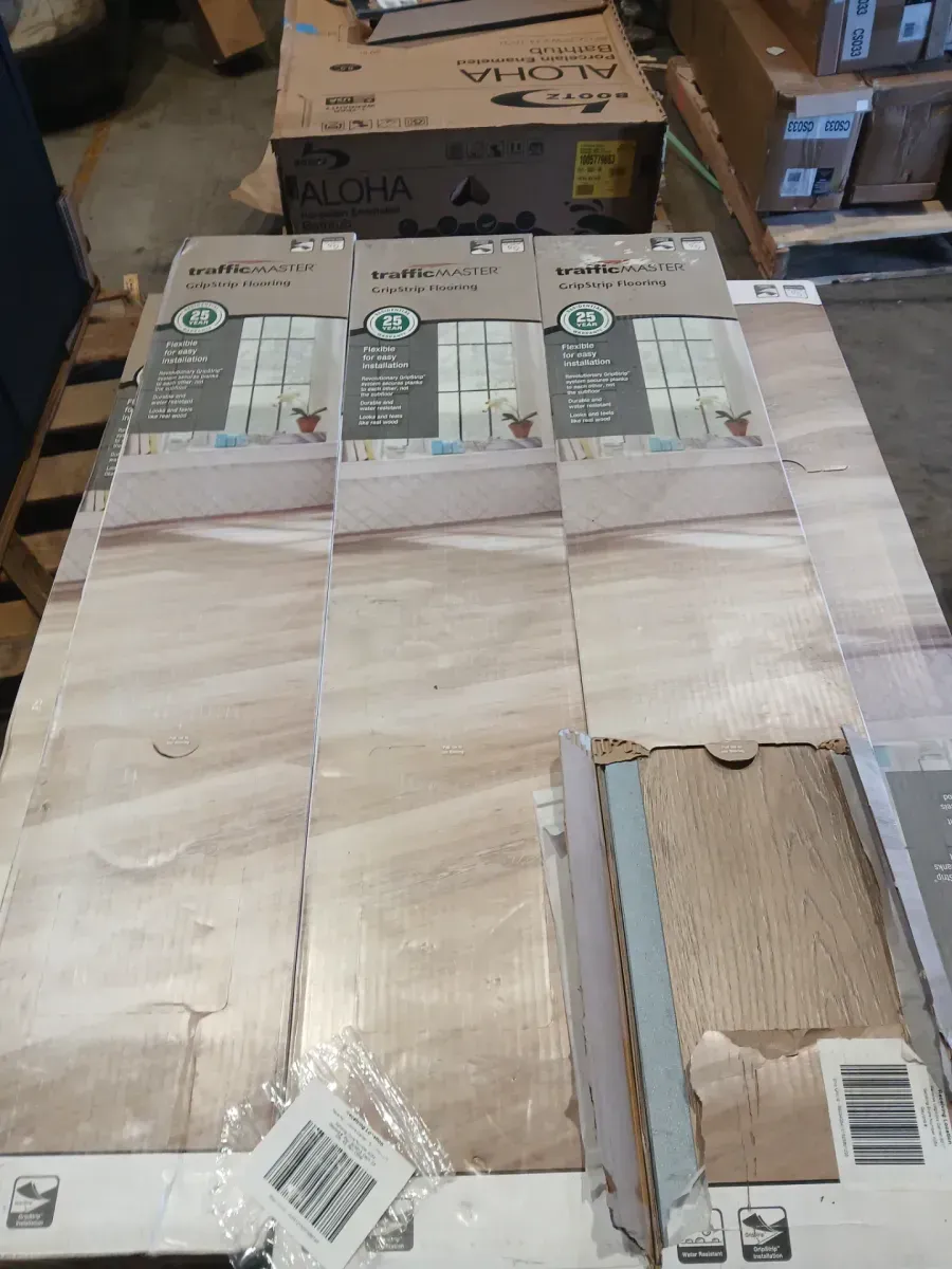 ***case of 23(552sqft)Khaki Oak 4 MIL x 6 in. W x 36 in. L Grip Strip Water Resistant Luxury Vinyl Plank Flooring (24 sqft/case) - image 4