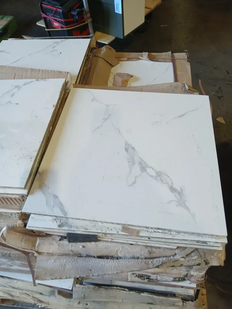 *** Case of 36 (  737.64  sq. ft. (Case) *** Matte Calcutta 18 in. x 18 in. Glazed Ceramic Floor and Wall Tile (20.49 sq. ft. (Case) - image 2