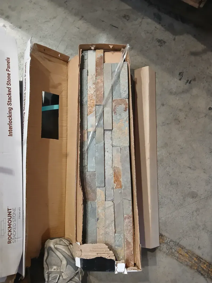 *** Case of 8 ( 48  sq. ft./Case)*** Natural Earth Ledger Panel 6 in. x 24 in. Splitface Slate Wall Tile (6 sq. ft./Case) - image 2