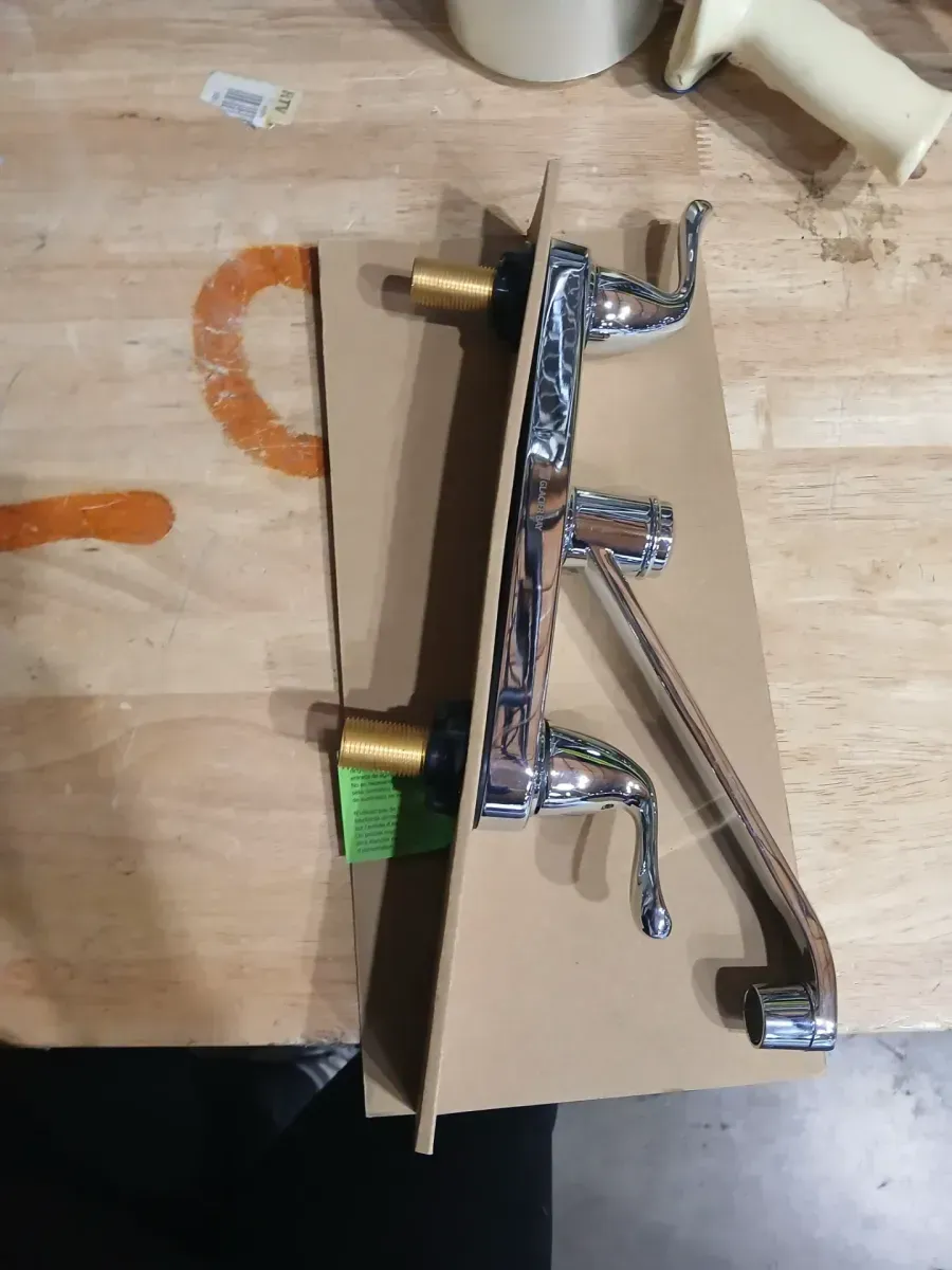 Constructor Double Handle Standard Kitchen Faucet in Chrome - image 3