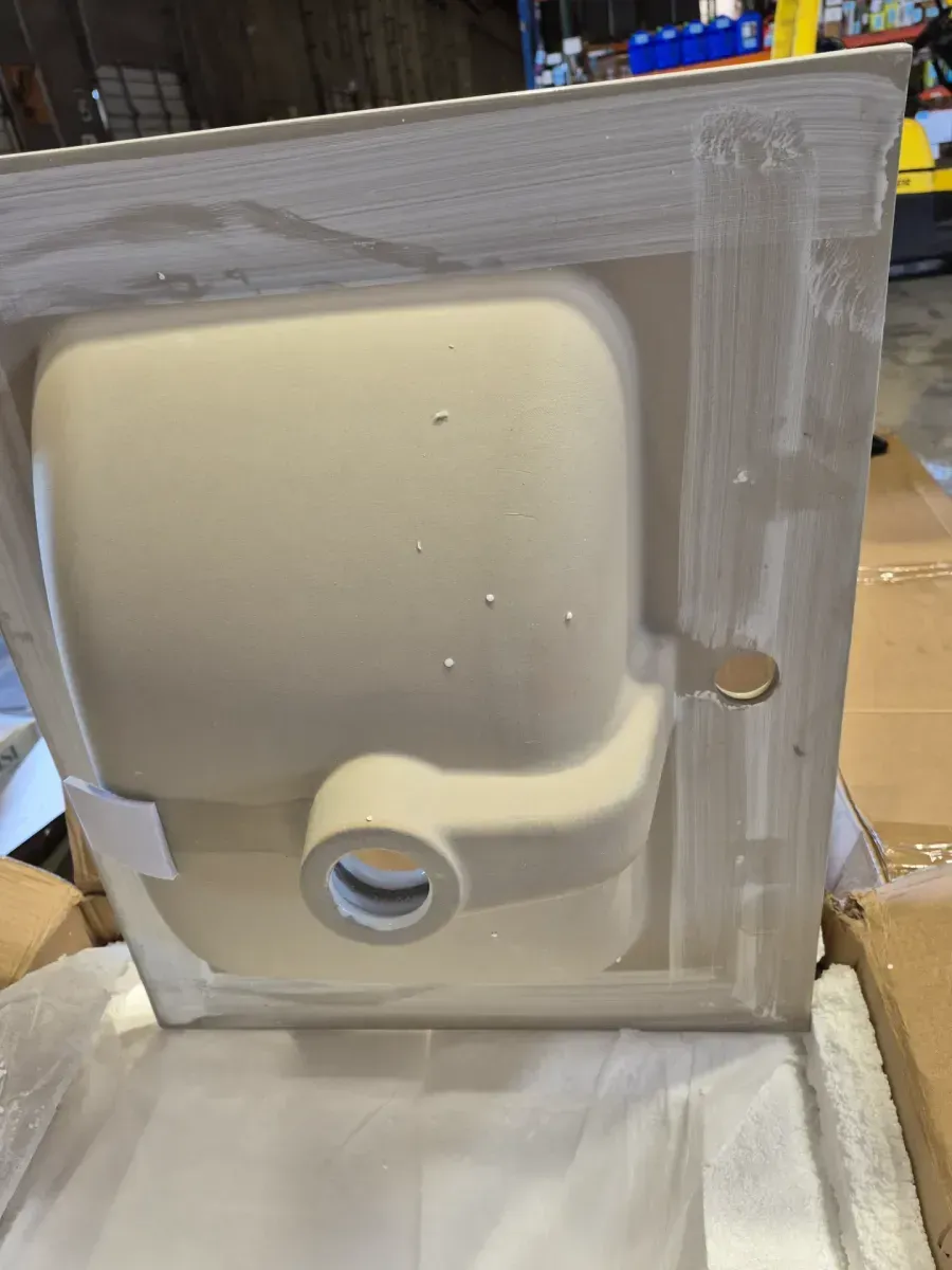 24 in. W x 20 in. D Ceramic White Rectangular Single Sink Bathroom Vanity Top in White with 1-Faucet Hole - image 3