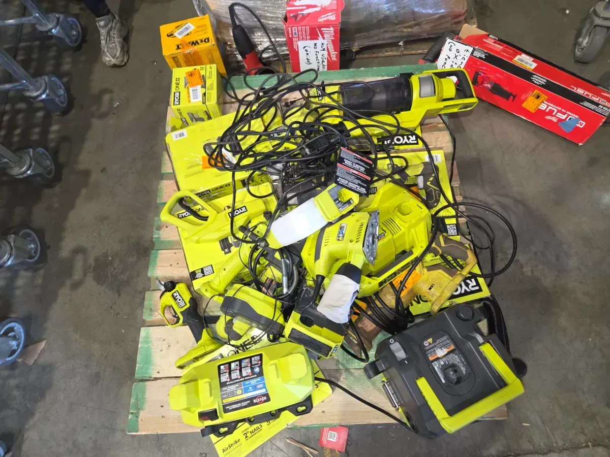 Pallete of 25 non functional ryobi items  - image 2
