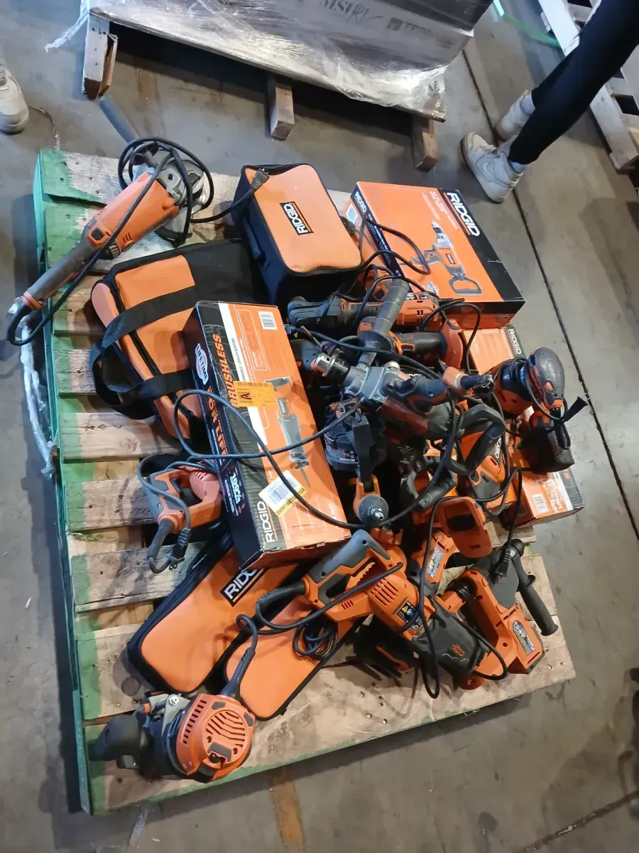 Pallet of 25 non functional  ridgid items   - image 1