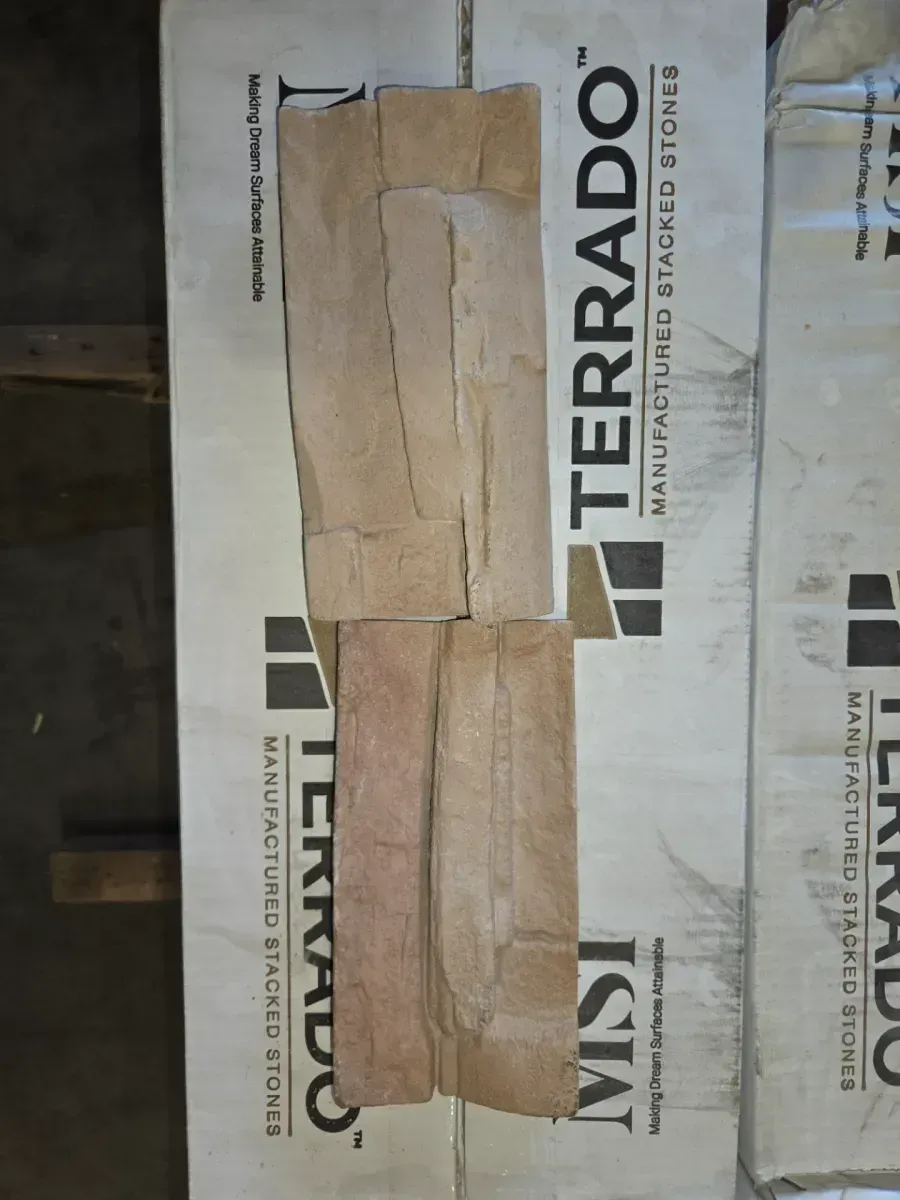 ***case of 11***Earthecho 9 in. W x  in. L Natural Ivory Manufactured Stone Flat Siding - image 2