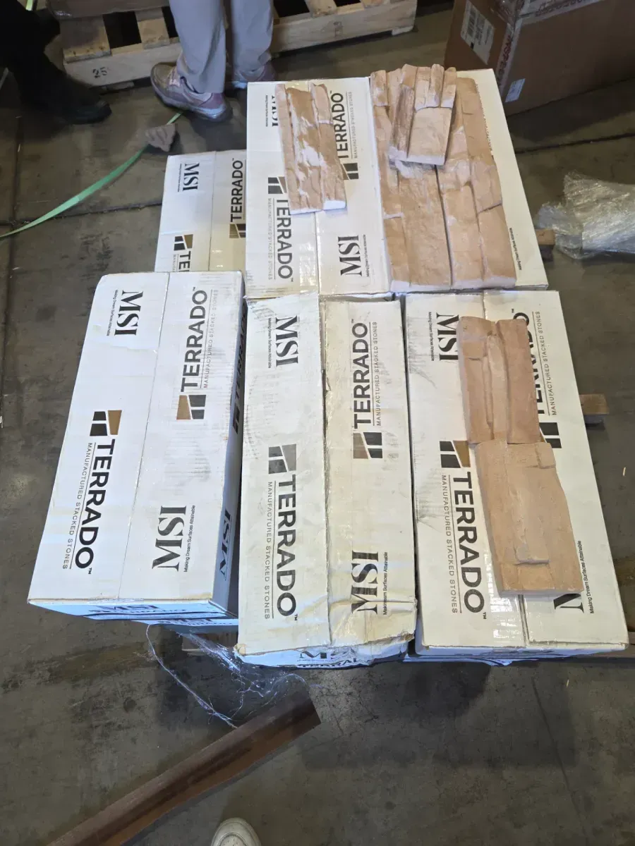 ***case of 11***Earthecho 9 in. W x  in. L Natural Ivory Manufactured Stone Flat Siding - image 4