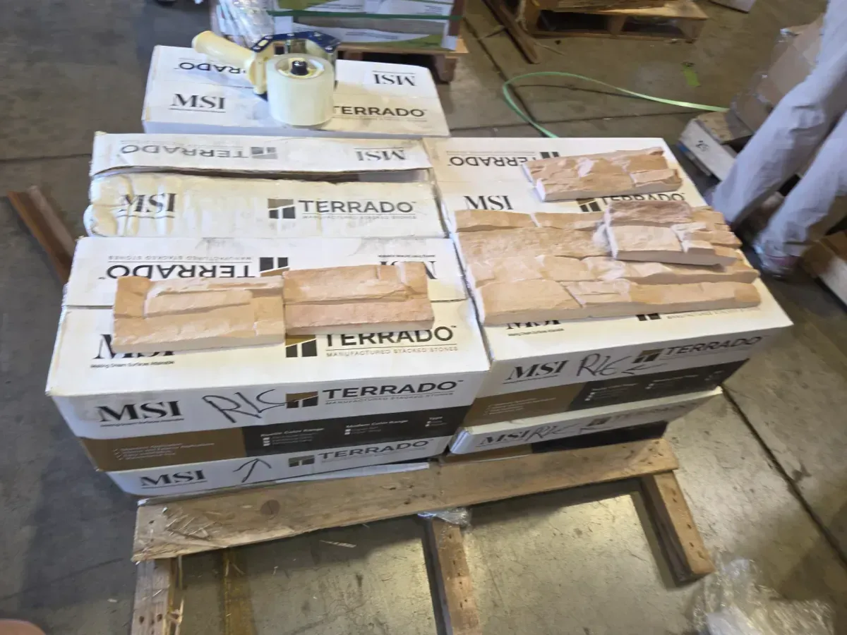 ***case of 11***Earthecho 9 in. W x  in. L Natural Ivory Manufactured Stone Flat Siding - image 5