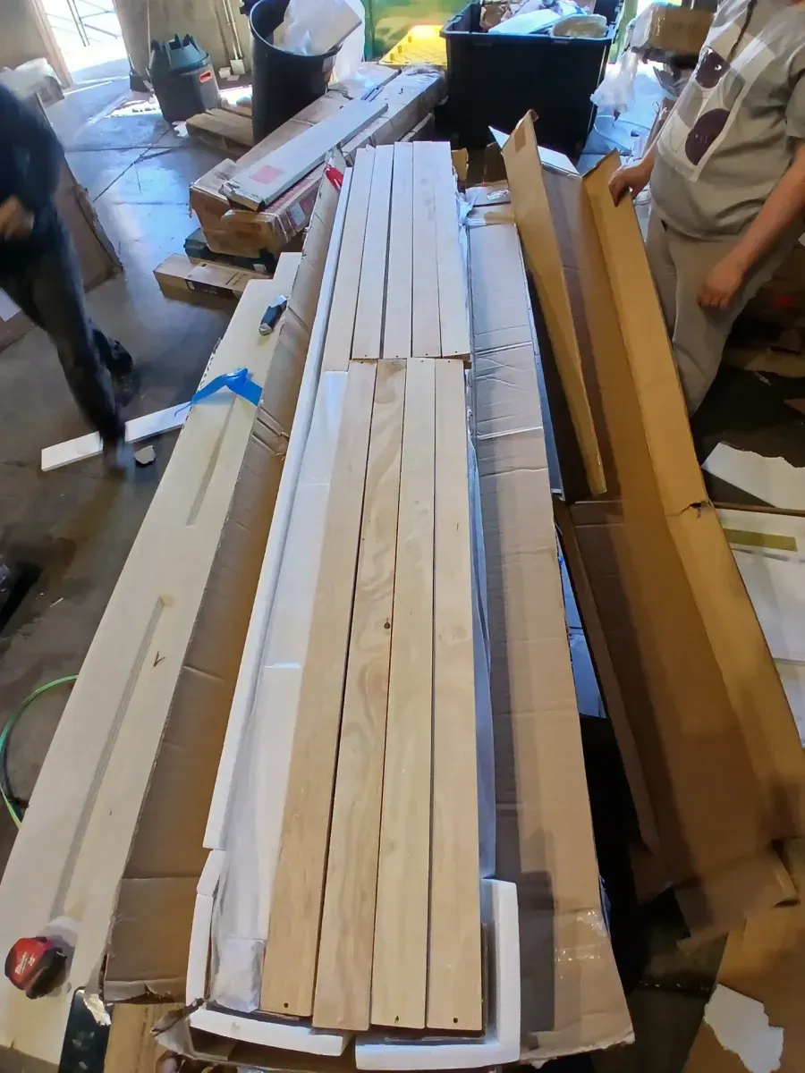 White Twin Size Bunk Bed with Built-in Shelves and Storage Drawer - image 3