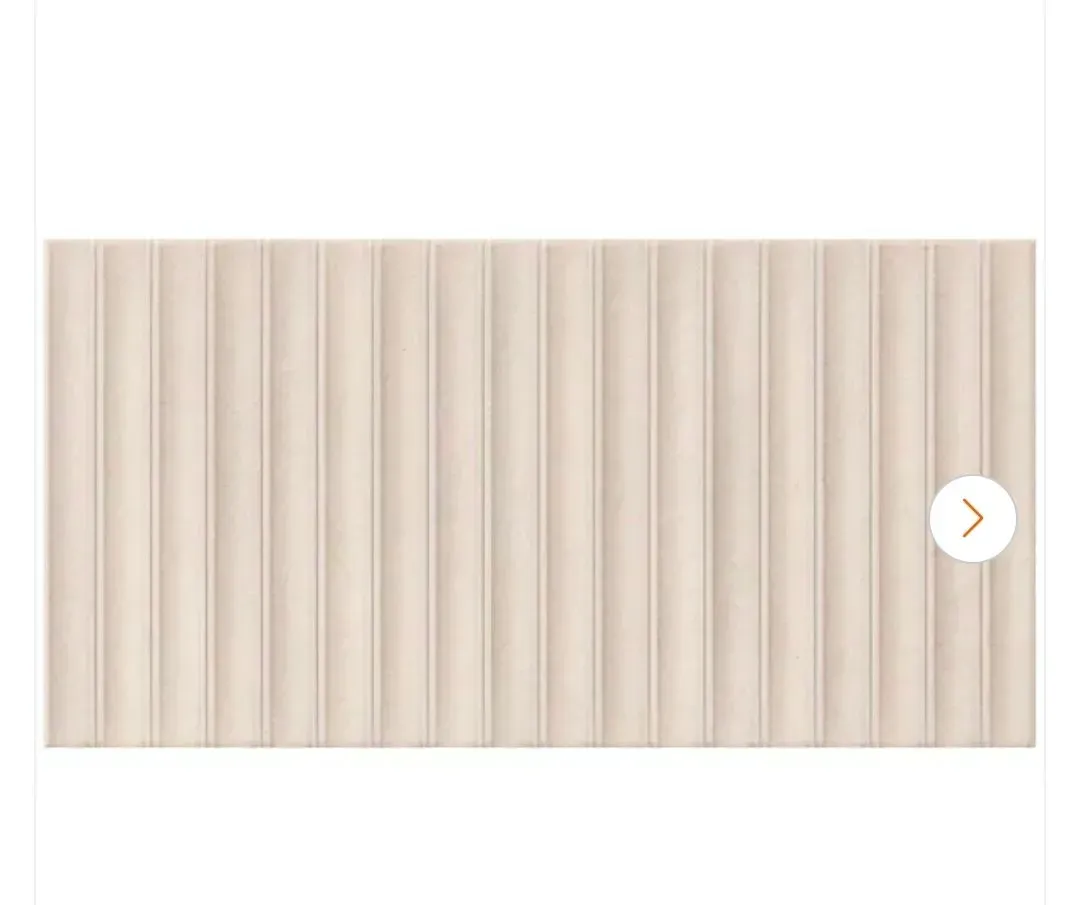 *** Case of 4 ( 43.04 sq. ft./Case)*** Giorbello Spanish Pureform Natural Deco Cream 12 in. x 24 in. Matte 3D Fluted Porcelain Wall Tile (5-Pieces, 10.76 sq. ft./Case) - image 1