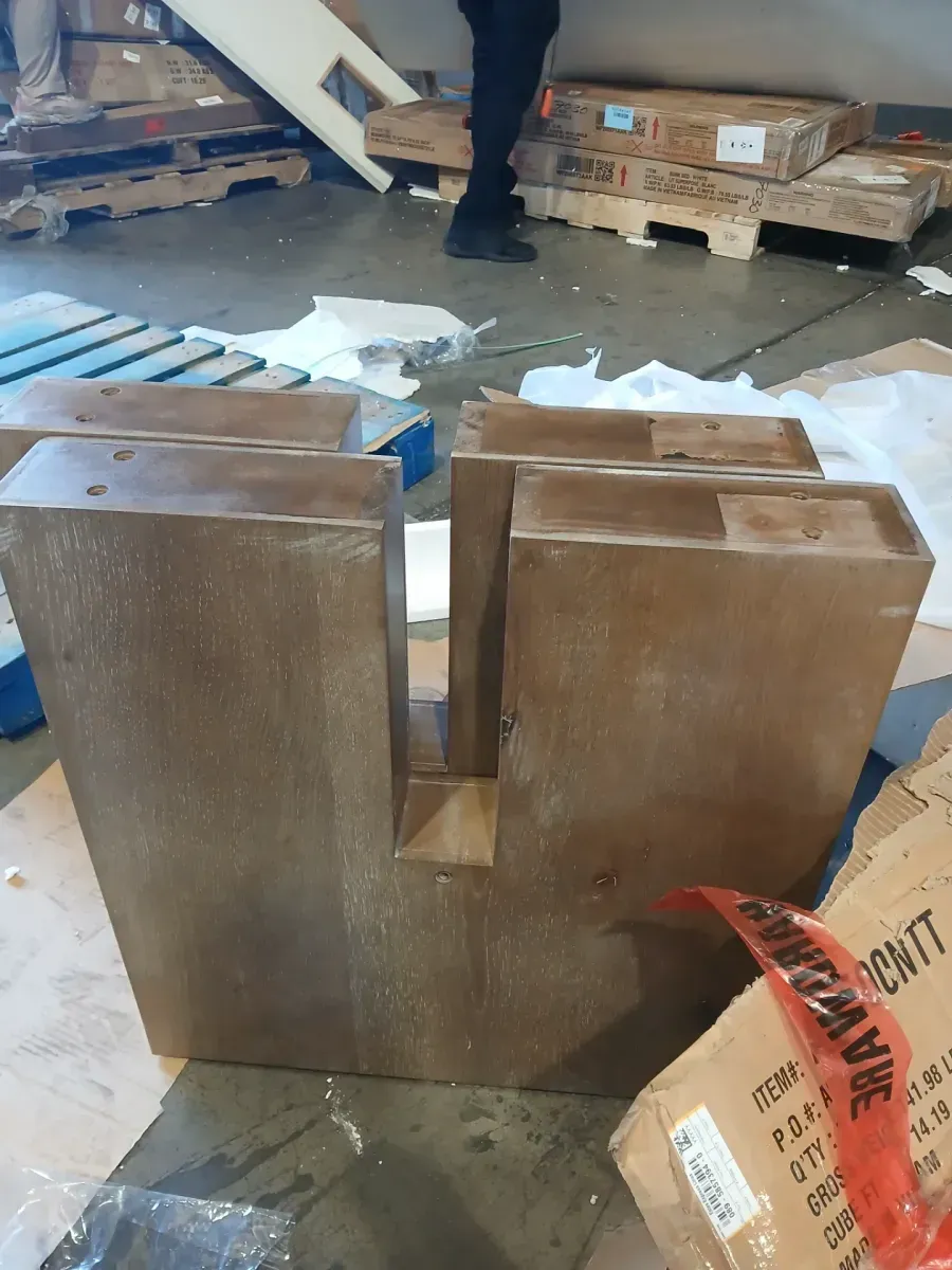 Aubrey 7-Piece 78-96" Dining Table Set With 2 Upholstered Parsons Chairs, Brown - image 2