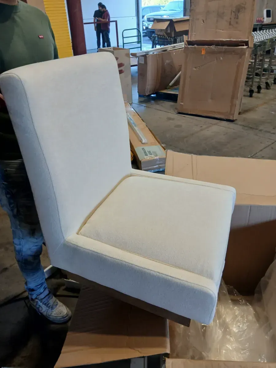 Aubrey 7-Piece 78-96" Dining Table Set With 2 Upholstered Parsons Chairs, Brown - image 8