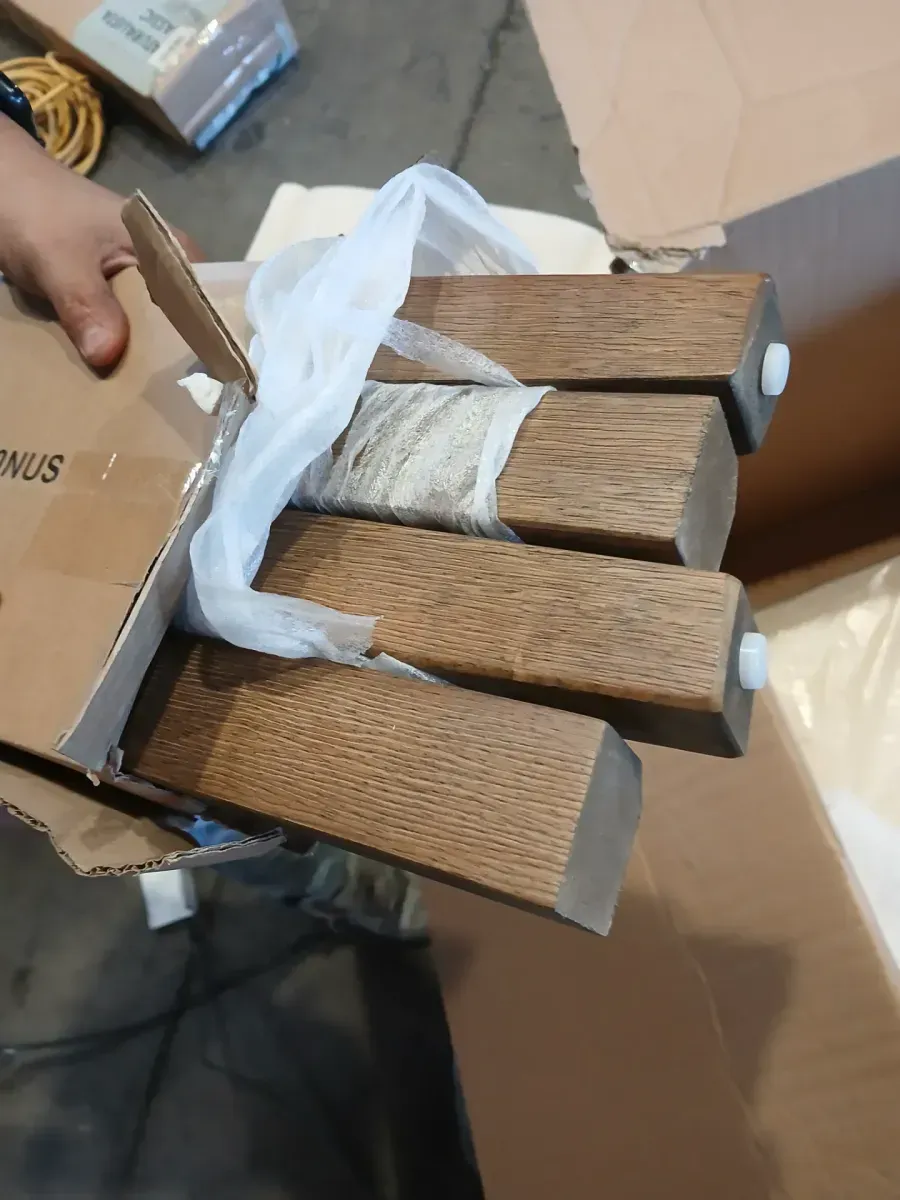 Aubrey 7-Piece 78-96" Dining Table Set With 2 Upholstered Parsons Chairs, Brown - image 9