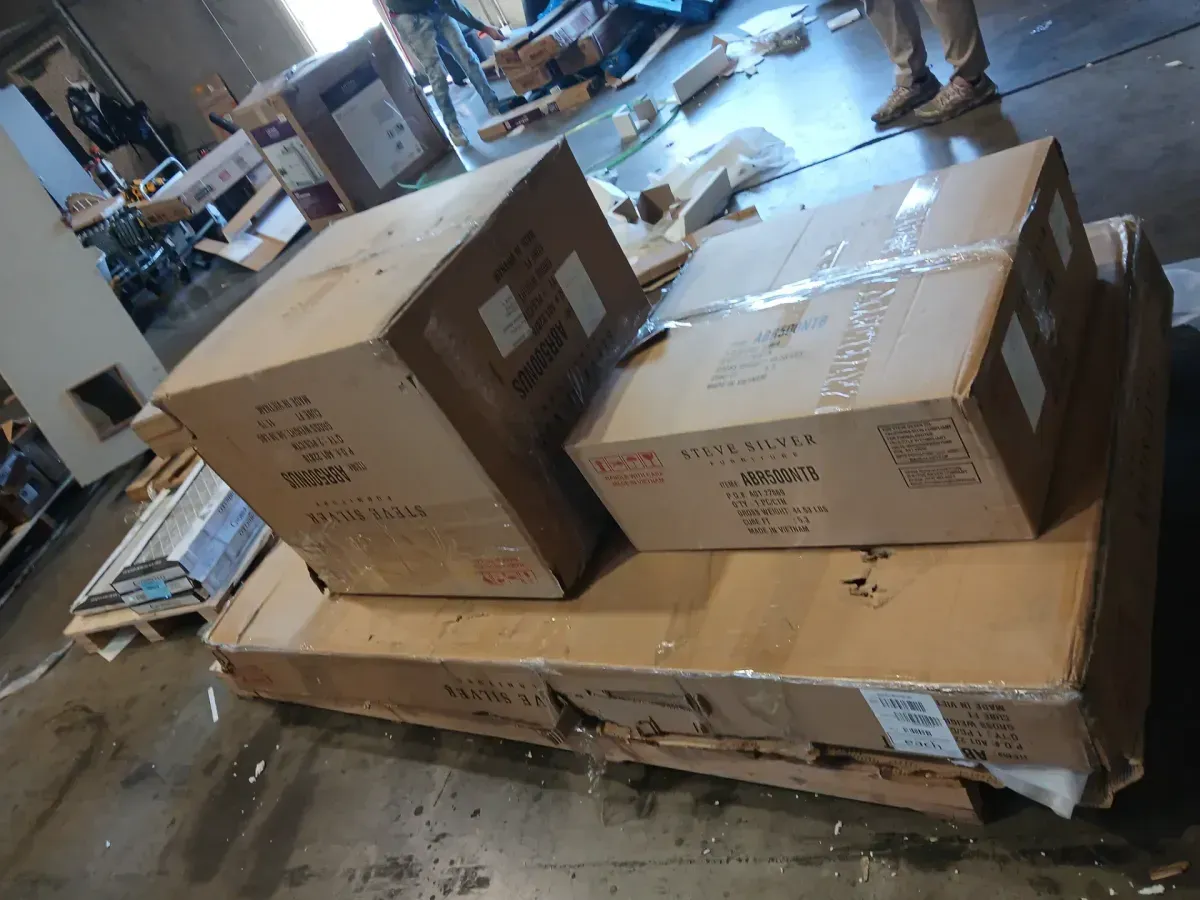 Aubrey 7-Piece 78-96" Dining Table Set With 2 Upholstered Parsons Chairs, Brown - image 11