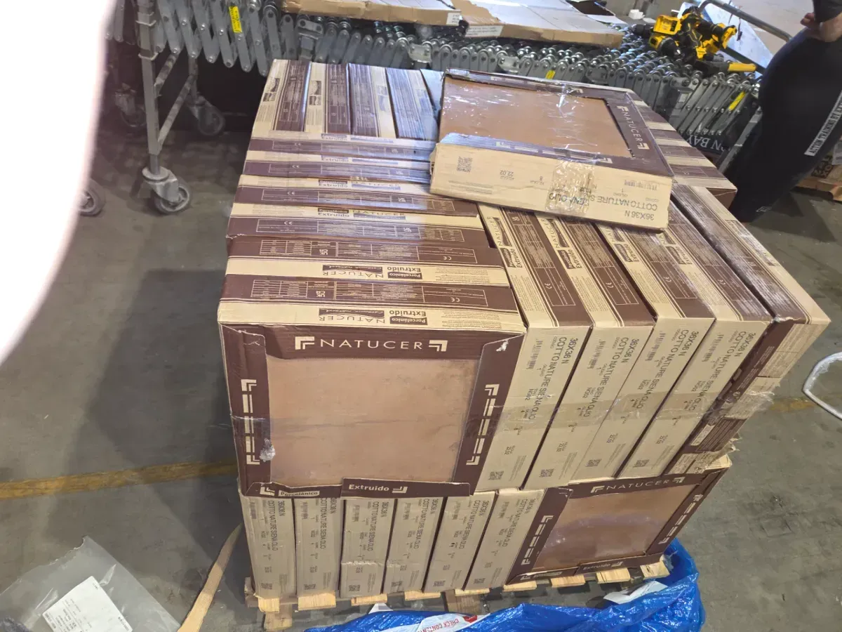 *** case of 48(516.48 sq. ft./Case) Cotto Nature 14 in. x 14 in. Glossy Siena Porcelain Floor Tile (10.76 sq. ft./Case) - image 4