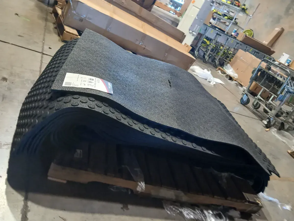 *** Back of 23 *** Diamond Plate 4 ft. x 3 ft. Black Rubber Flooring (12 sq. ft.) - image 3