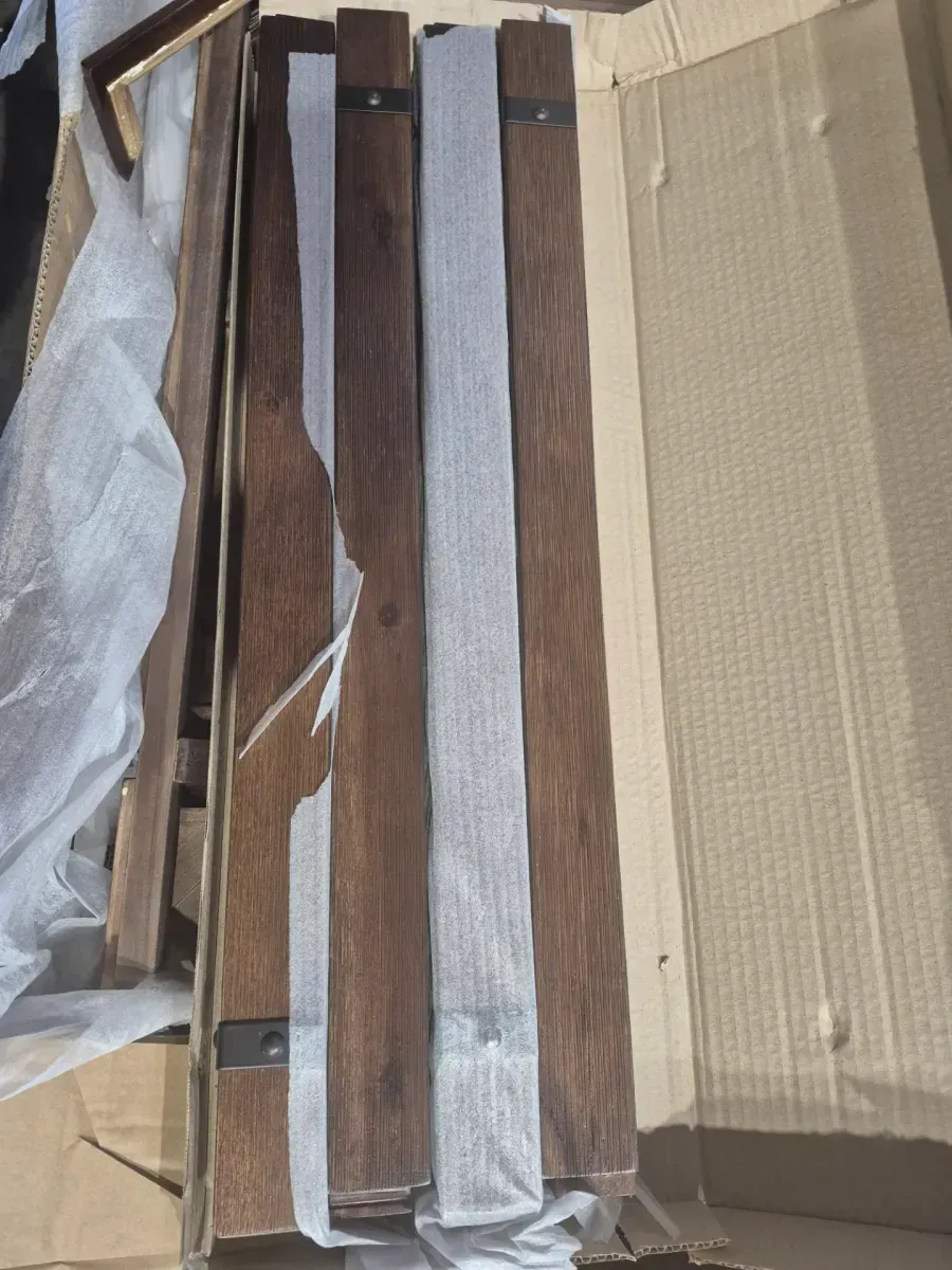 Baton Rouge 48 in. Rectangular Brushed Walnut Wooden 3-Drawer Writing Desk - image 4