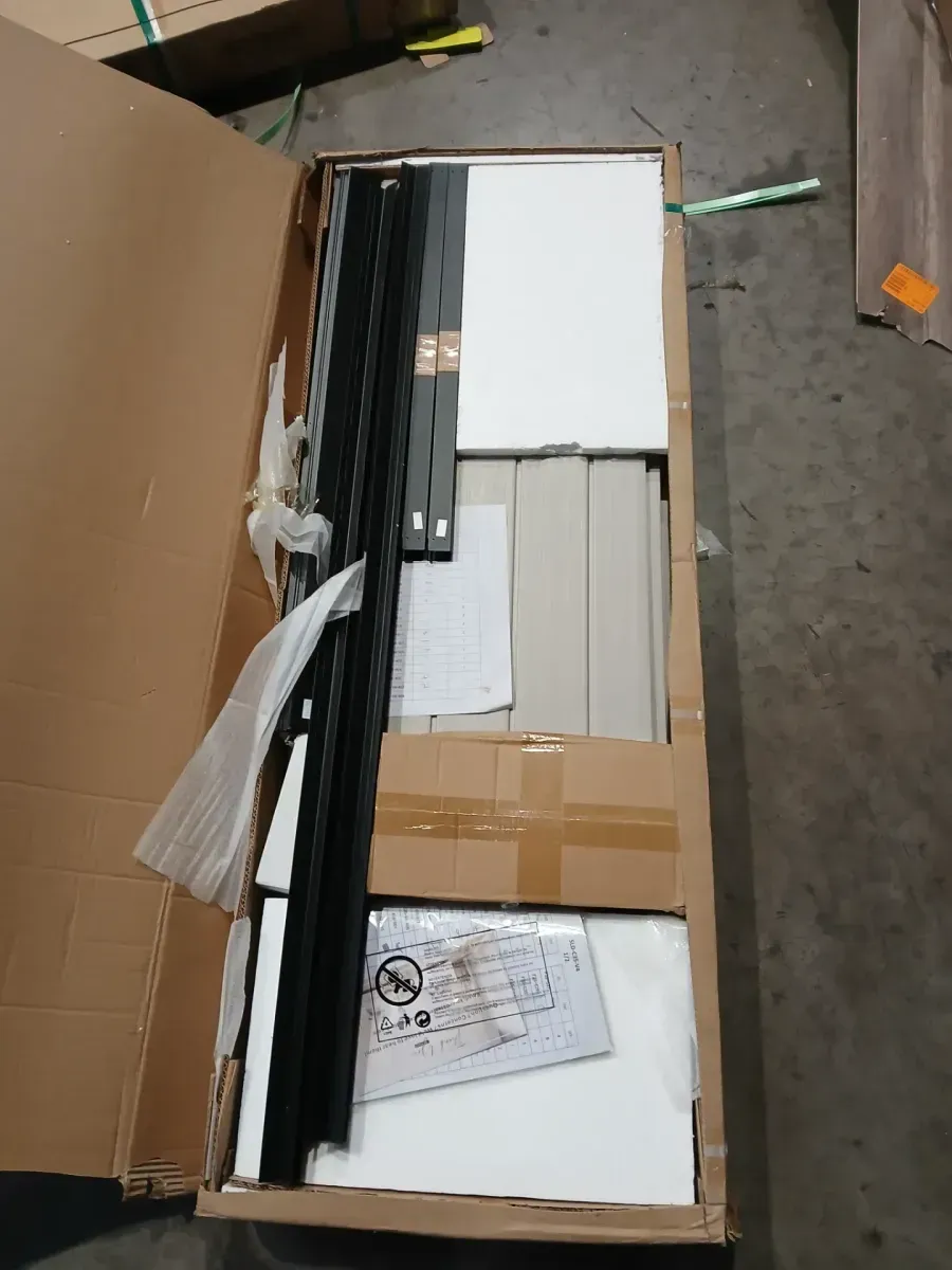 5 ft. W x 3 ft. D Beige Outdoor Storage Plastic Resin Shed with Double Door and Floor (13 sq. ft.) - image 3