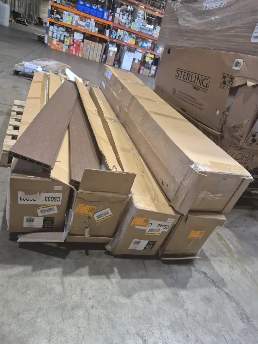 *** It doesn't have the posts.*** 6 ft. x 6 ft. Composite Fence Series Mocha Brushed Fence Panel Boards (12-Pack) - image 4