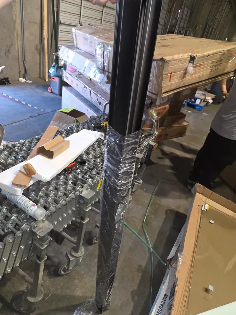 Portwood 52 to 60 in. W x 70-1/4 in. H Semi-Frameless Sliding Shower Door in Matte Black with 1/4 in. Clear Glass - image 4