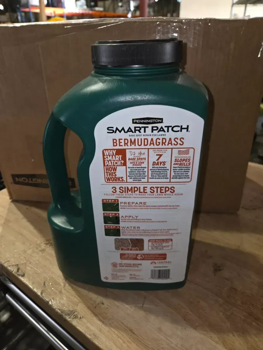 ***pack of 4***Smart Patch Bermudagrass 5 lb. 100 sq. ft. Grass Seed Bare Spot Repair with Mulch and Fertilizer - image 3