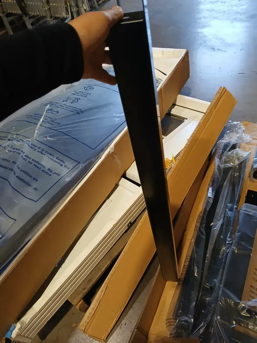 46 in. W x 24 in. Deep Adjustable Height Work Table with Solid Wood Top, Gloss Black - image 4