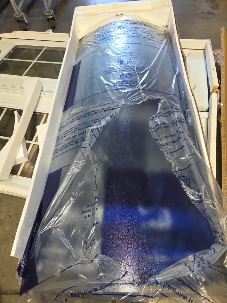 Breeze 40 in. L x 40 in. W x 77 in. H Corner Shower Kit with Frosted Sliding Door in Black, Shower Pan, and Walls - image 3