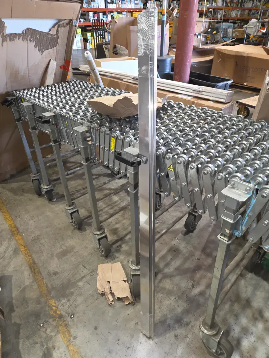 Commix 54-3/8 to 60 in. W x 76 in. H Frameless Exposed Roller Sliding Shower Door in Chrome with 5/16 in. Clear Glass - image 3