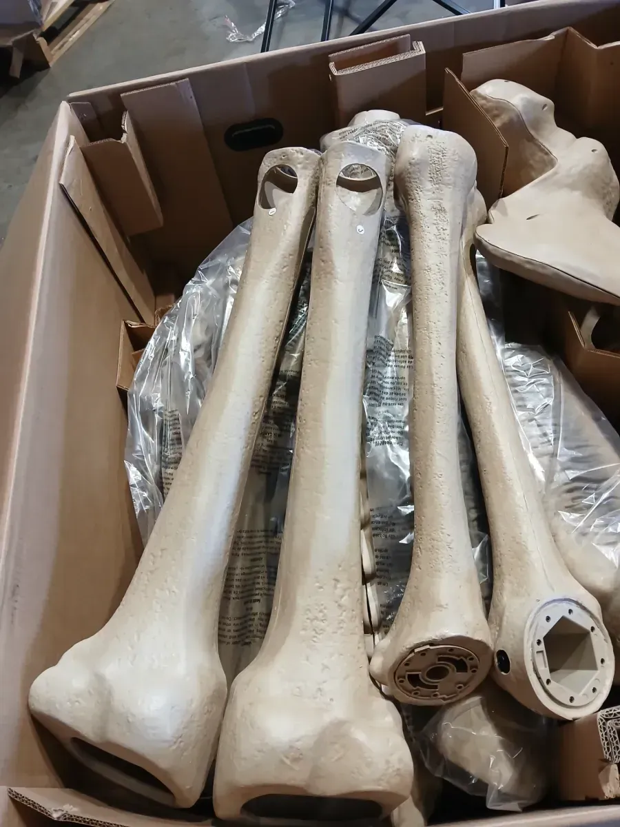 12 ft. Grave & Bones Giant-Sized Skelly with LifeEyes™ LCD Eyes H5 - image 2