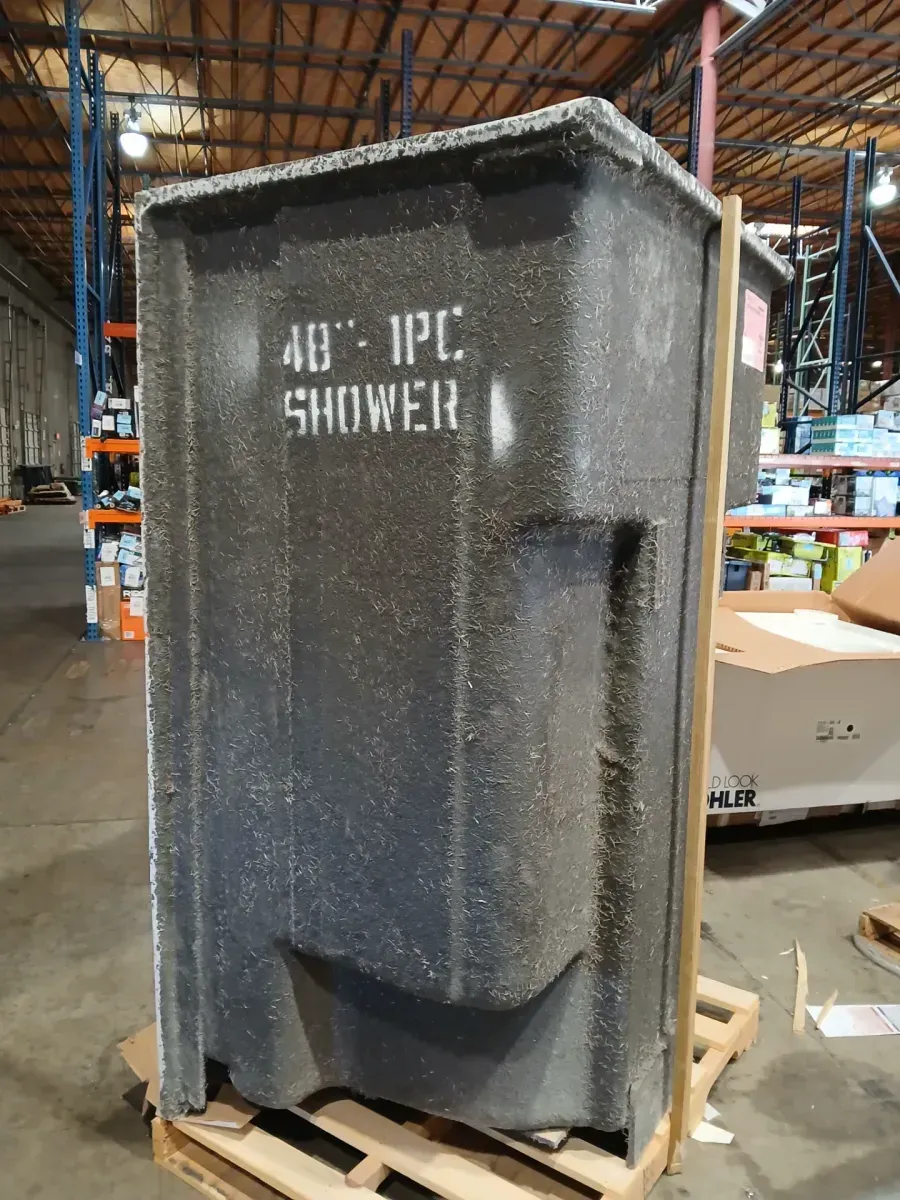 Everyday AcrylX 36 in. x 36 in. x 72 in. 1-Piece Shower Stall with Center Drain in White - image 5