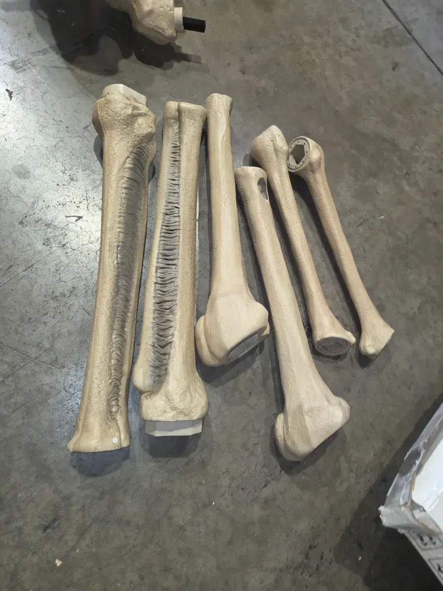 12FT Giant-Sized Skeleton Halloween Decoration LCD Eyes - image 3