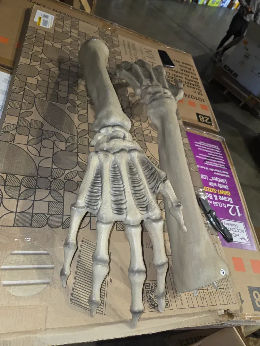 12FT Giant-Sized Skeleton Halloween Decoration LCD Eyes - image 6