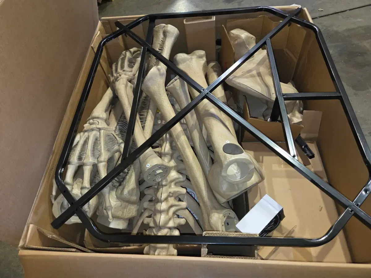 12FT Giant-Sized Skeleton Halloween Decoration LCD Eyes - image 8