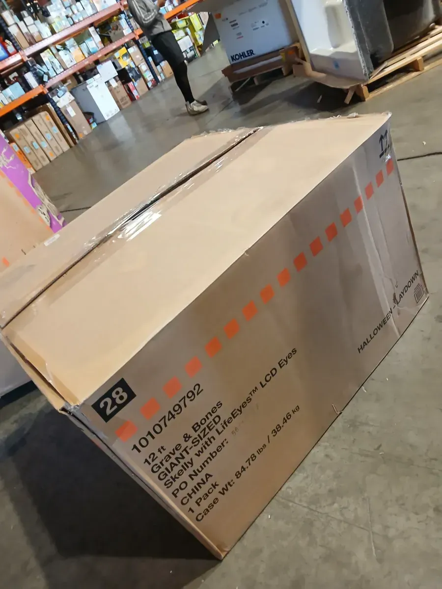 12 ft. Grave & Bones Giant-Sized Skelly with LifeEyes™ LCD Eyes H5 - image 9