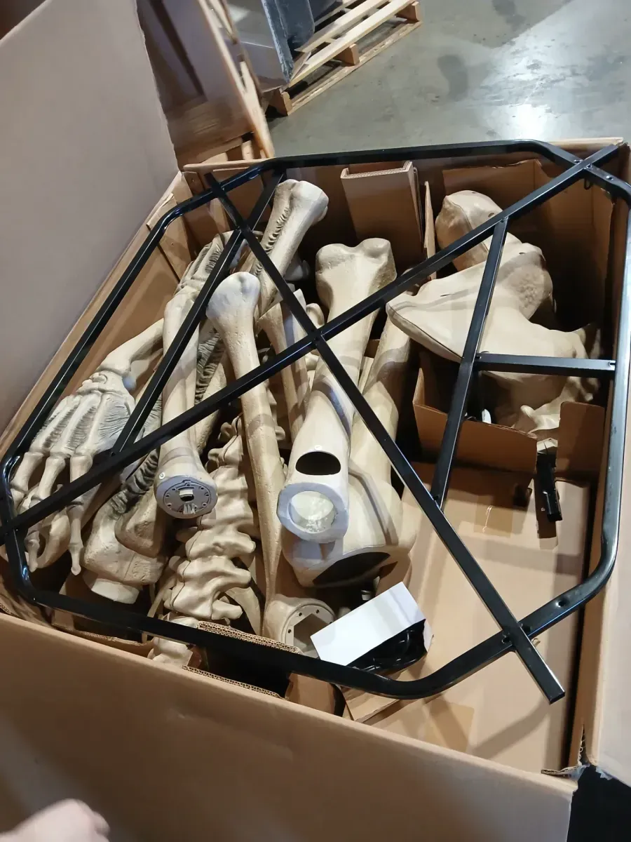 12 ft. Grave & Bones Giant-Sized Skelly with LifeEyes™ LCD Eyes H5 - image 3