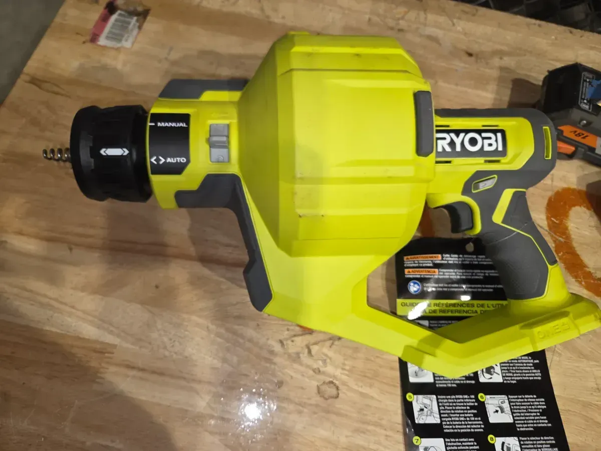 ***It does not come with the battery or the charger.***ONE+ 18V Hybrid Drain Auger (Tool Only) with Auger Replacement Drum - image 4