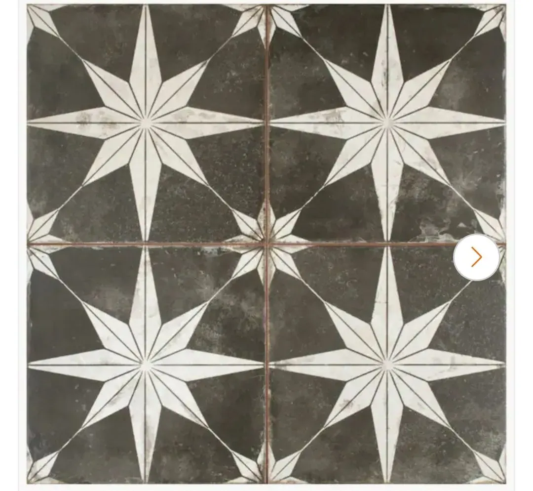 *** case of 14(150.64 sq. ft./Case) Kings Star Night 17-5/8 in. x 17-5/8 in. Ceramic Floor and Wall Tile (10.76 sq. ft./Cas - image 1